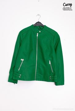 Picture of PLUS SIZE FAUX LEATHER JACKET